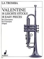 18 easy Pieces, 2 trumpets. Partition d'exécution.