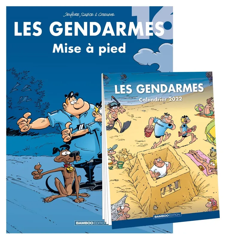 Livres BD Les Classiques 16, Les Gendarmes - tome 16 + Calendrier 2022 offert Jenfèvre
