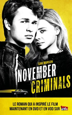 The November criminals avec affiche du film en couverture