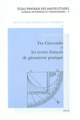Fra Giocondo et les textes français de géométrie pratique