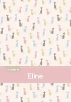 Le cahier d'Eline - Petits carreaux, 96p, A5 - Chats