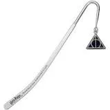 harry potter marque-page deathly hallows (plaqué argent)