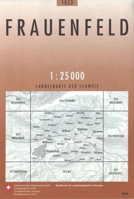 Carte nationale de la Suisse, 1053, Frauenfeld 1053