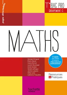 Ressources et Pratiques Maths Terminale Bac Pro Tertiaire (C) - Livre élève - Ed. 2016