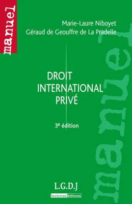 Droit international privé - 3è ed.