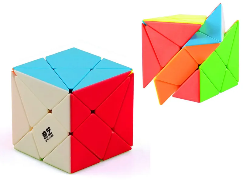 Jeux et Jouets Jeux de société Jeux de logique et casse-tête Axis cube  Qiyi Stickerless Cube Casse-tête