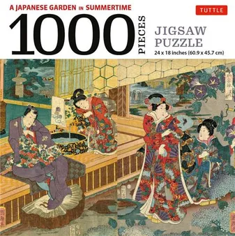 A Japanese Garden in Summertime Jigsaw Puzzle - 1000 pieces /anglais