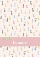 Le cahier de Louane - Petits carreaux, 96p, A5 - Chats