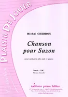 Chanson pour Suzon, Pour saxhorn alto si bémol et piano