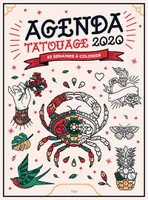 Agenda Tatouage 2020 - 52 semaines à colorier