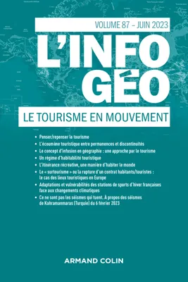 L'information géographique - n°2/2023, Le tourisme en mouvement