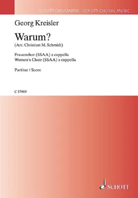Warum?, Georg Kreisler - Lieder und Chansons. female choir (SSAA). Partition de chœur.