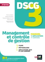 DCG, 3, DSCG 3 - Management et contrôle de gestion - Manuel et applications, Manuel + applications