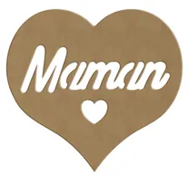 Coeur Maman 6MM - 18x17CM