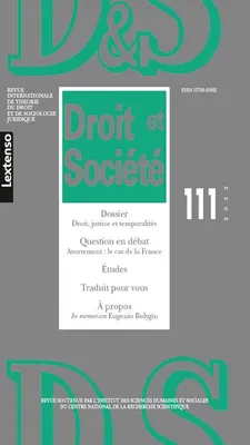 Droit & Société N°111-2022, Dossier : Droit, justice et temporalités • Question en débat : Avortement : le cas de la France