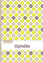 Le carnet d'Ophélie - Lignes, 96p, A5 - Carré Poussin Gris Taupe