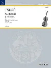 Sicilienne en sol mineur, op. 78. violin and piano.