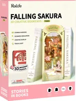 Jeux et Jouets Jeux de construction Construction en bois Maquette  - Serre Livre - Falling Sakura Maquette Diy