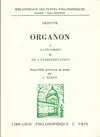 Organon, 1-2, Catégories. De l'interpretation, Organon 1-2
