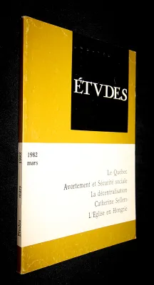 Etudes, mars 1982
