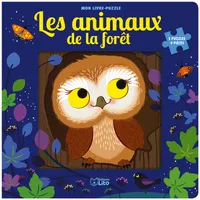 Mon livre-puzzle, Les animaux de la forêt - 5 puzzles, 9 pièces