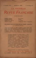 La Nouvelle Revue Française N' 89 (Février 1921)