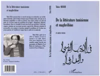LITTERATURE (DE LA) TUNISIENNE ET MAGHREBINE et autres textes, et autres textes