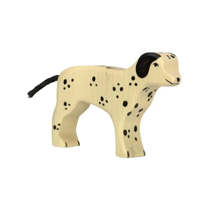 Jeux et Jouets Jeux d'imagination Figurines et mondes imaginaires Figurines d'animaux Dalmatien en bois Animaux en bois