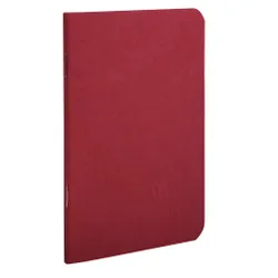 Cahier piqué Age Bag 9x14cm 96 pages ligné - Rouge