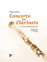Concerto for Clarinets, in four movements. clarinet and piano. Partition et parties.