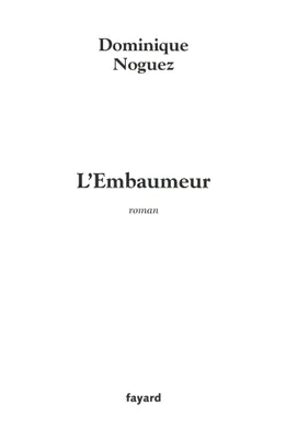 L'Embaumeur, roman