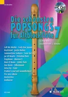 Die schönsten Popsongs für Alt-Blockflöte Band 7, 12 Pop-Hits