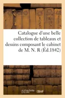 Catalogue d'une belle collection de tableaux et dessins originaux, objets de curiosité, composant le cabinet de M. N. R
