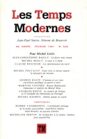 Les Temps Modernes février 1991, n°535 - Pour Michel Leiris