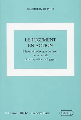 Le Jugement en action : Ethnométhodologie du droit, de la morale et de la justice en Egypte