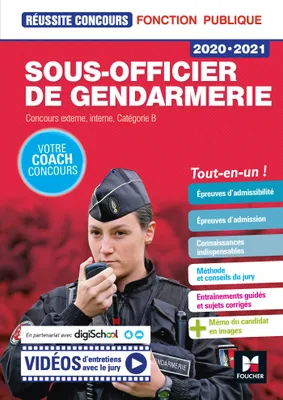 Sous-officier de gendarmerie / concours externe, interne, catégorie B : tout-en-un !