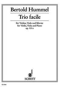 Trio facile, op. 101a. violin, viola and piano. Partition et parties.