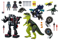 Jeux et Jouets Jeux d'imagination Playmobil Tyrannosaure et robot géant Dino Rise