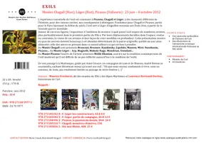 Exils / réminiscences et nouveaux mondes : exposition, Biot, Musée national Fernand Léger, Nice, Mus, réminiscences et nouveaux mondes