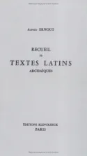Recueil de textes latins archaïques
