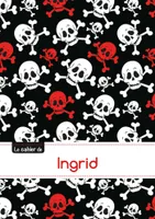 Le carnet d'Ingrid - Blanc, 96p, A5 - Têtes de mort
