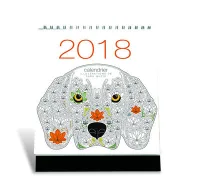 Chiens à colorier / calendrier 2018