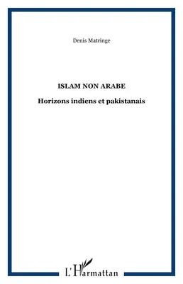 Un islam non arabe. Horizons indiens et pakistanais, Horizons indiens et pakistanais