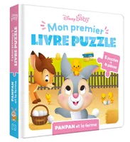 DISNEY BABY - Mon Premier Livre Puzzle - 5 puzzles 4 pièces - Panpan et la ferme, Panpan et la ferme