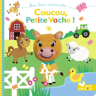 Mon livre marionnette, Coucou, petite vache ! - livre marionnette à doigt