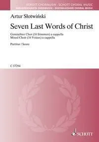 Seven Last Words of Christ, mixed choir (SSSSAAAATTTTBBBB). Partition de chœur.