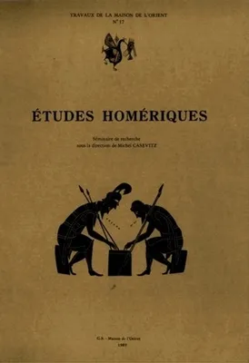 Études homériques ., 1, Études homériques