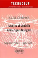 Analyse et contrôle numérique du signal - Calcul scientifique - Niveau C, calcul scientifique