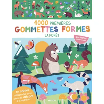 1.000 premières gommettes formes : la forêt
