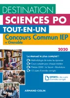 Destination Sciences Po - Concours commun IEP 2020 + Grenoble, Tout-en-un